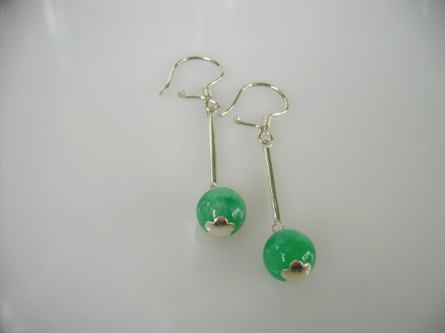 Boucles d'oreilles en jade (modle 2)